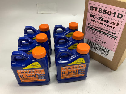 (6) K-Seal ST5501D One-Step Permanent Coolant Radiator Leak Repair, 8 Fl Oz Each