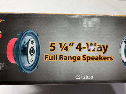 SDX Pro Audio CS12050 5.25'' 4-way Full Range Car Speakers, PAIR