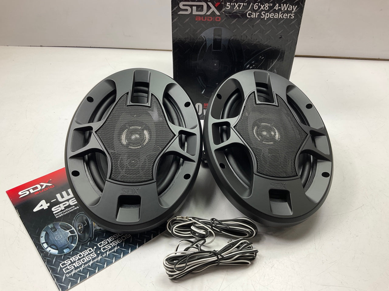 SDX Audio CS16507 5'' X 7'' / 6'' X 8'' 4-Way Car Speakers (Pair)