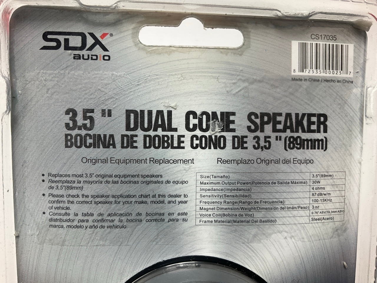 (2) Sondpex CS17035 3.5'' Dual Cone Replacement Speakers