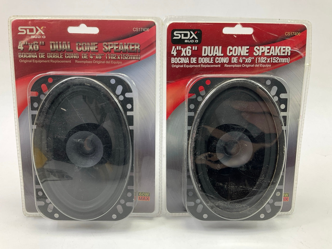 (2) Sondpex CS17406 4'' X 6'' Dual Cone Speakers