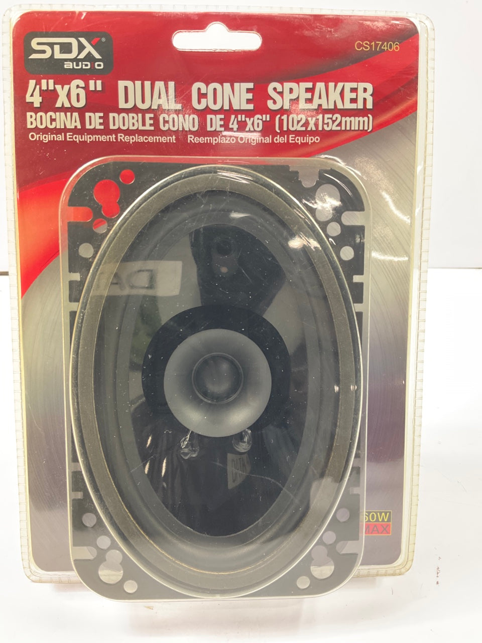 SDX Audio 4'' X 6'' Dual Cone Original Replacement 60W Car Speaker 4''x6''