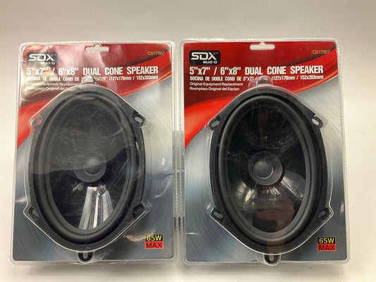 (2) Sondpex CS17507 5'' X 7'' / 6'' X 8'' Dual Cone Speaker - OEM Replacement