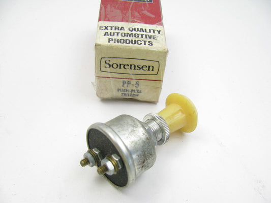 Vintage Sorensen PP-5 Universal Push-Pull Switch,  2 Terminal