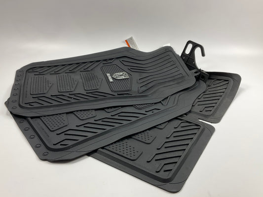 NEW UNBOXED Plasticolor 001672 Black Rubber Floor Mats For Dodge Truck 27''x17.5''
