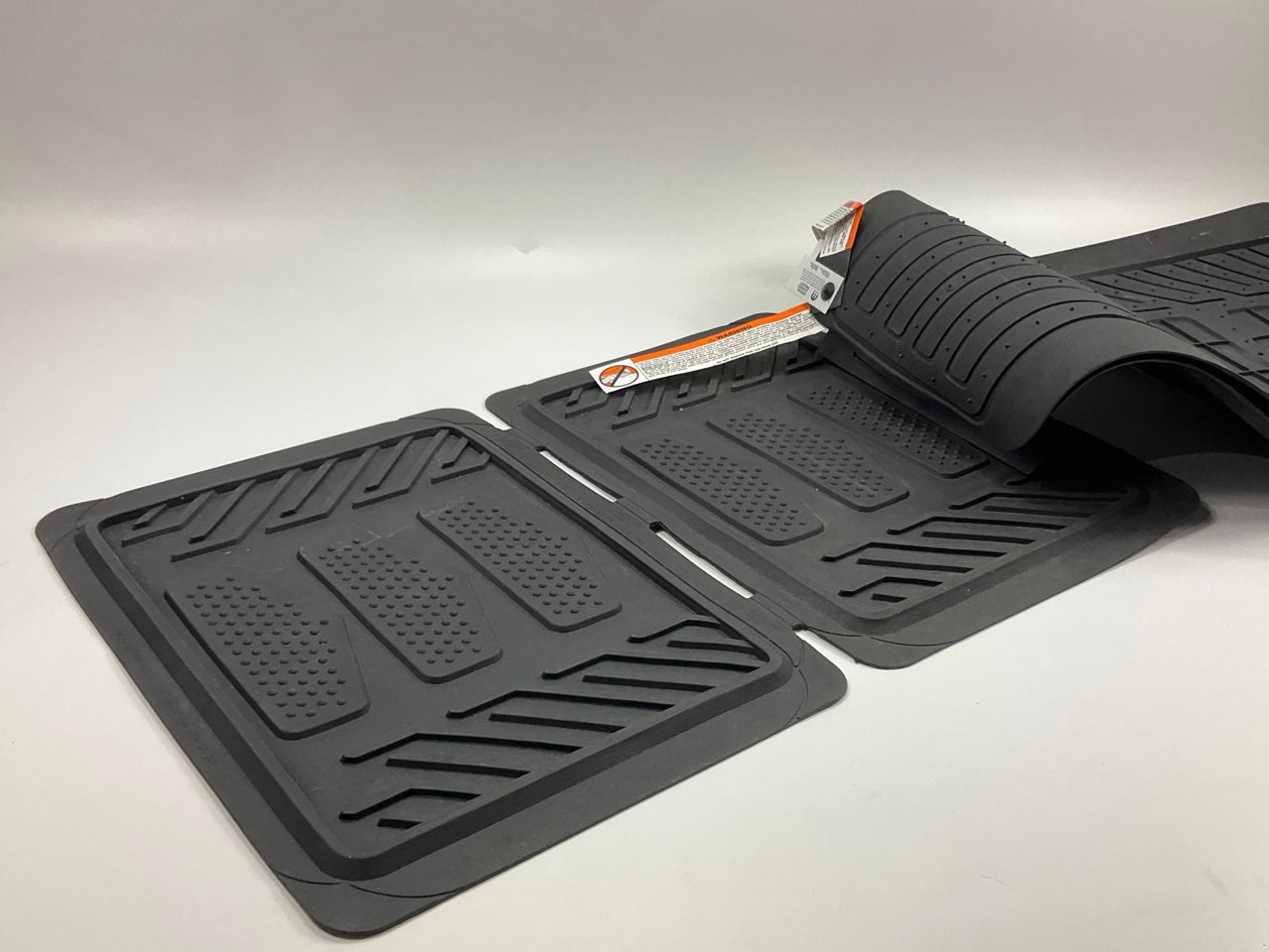 NEW UNBOXED Plasticolor 001672 Black Rubber Floor Mats For Dodge Truck 27''x17.5''