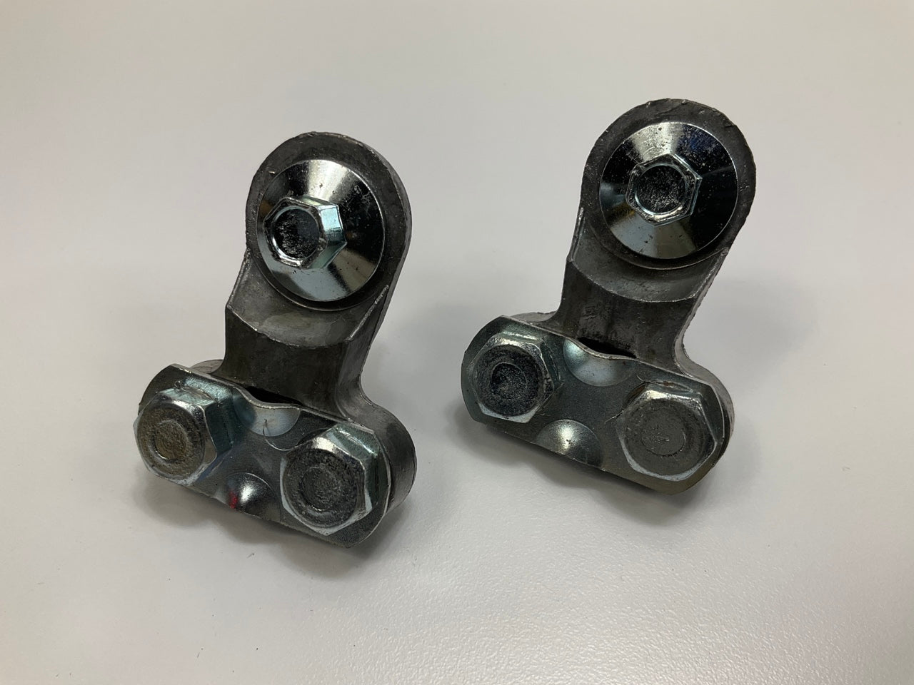(2) Side Post Auto Truck Battery Terminals For 6 To 1 Gauges Wire Clamp