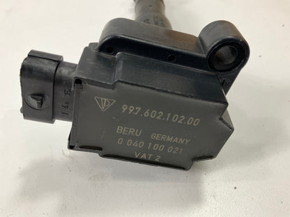 (6) UNBOXED Genuine OEM Beru 0040100021 Ignition Coil PORSCHE # 997.602.102.00