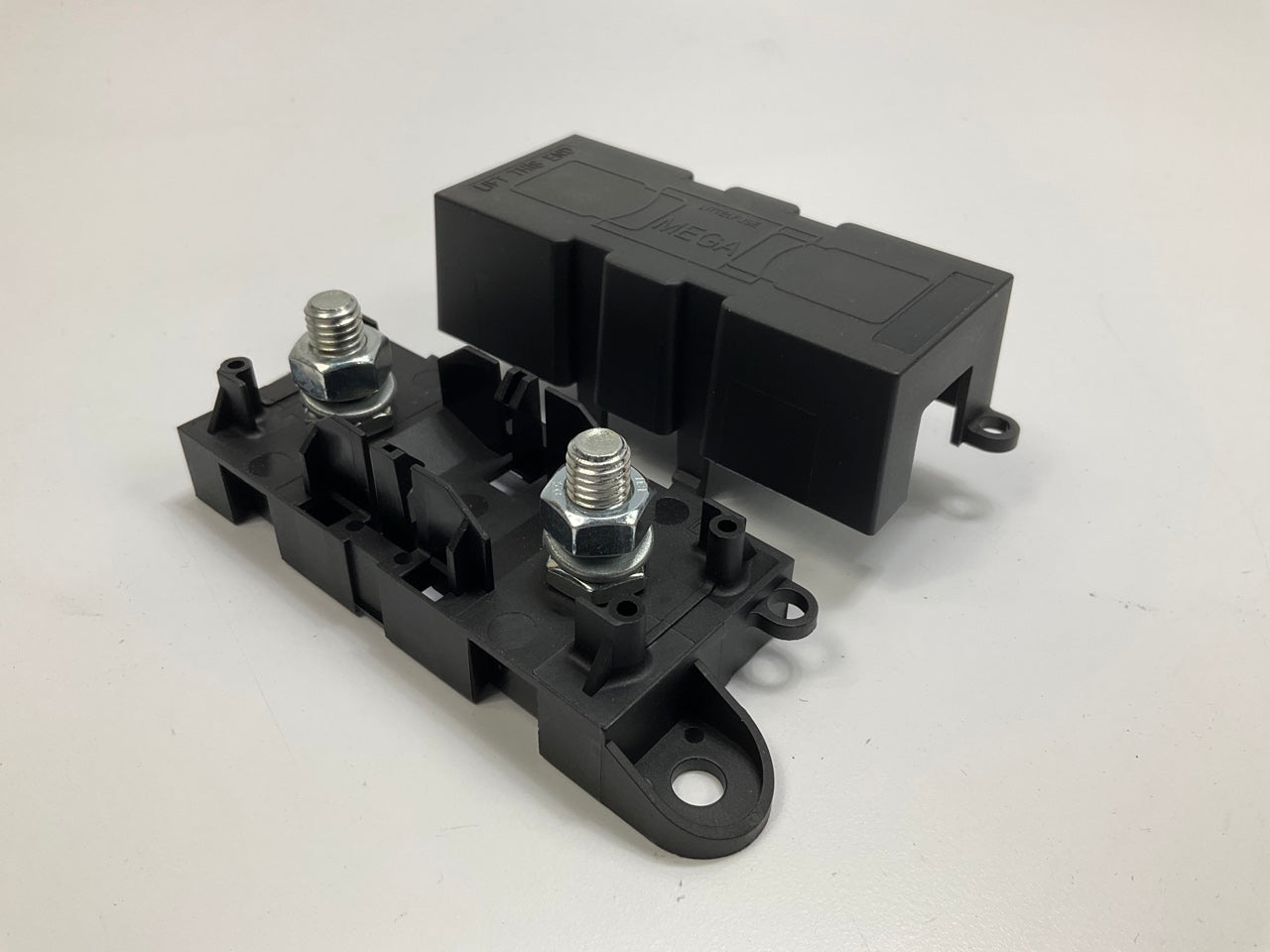 Littelfuse 02980900S Mega Fuse Block With Cover, 500 Amp (500A) Max, W/ Cover