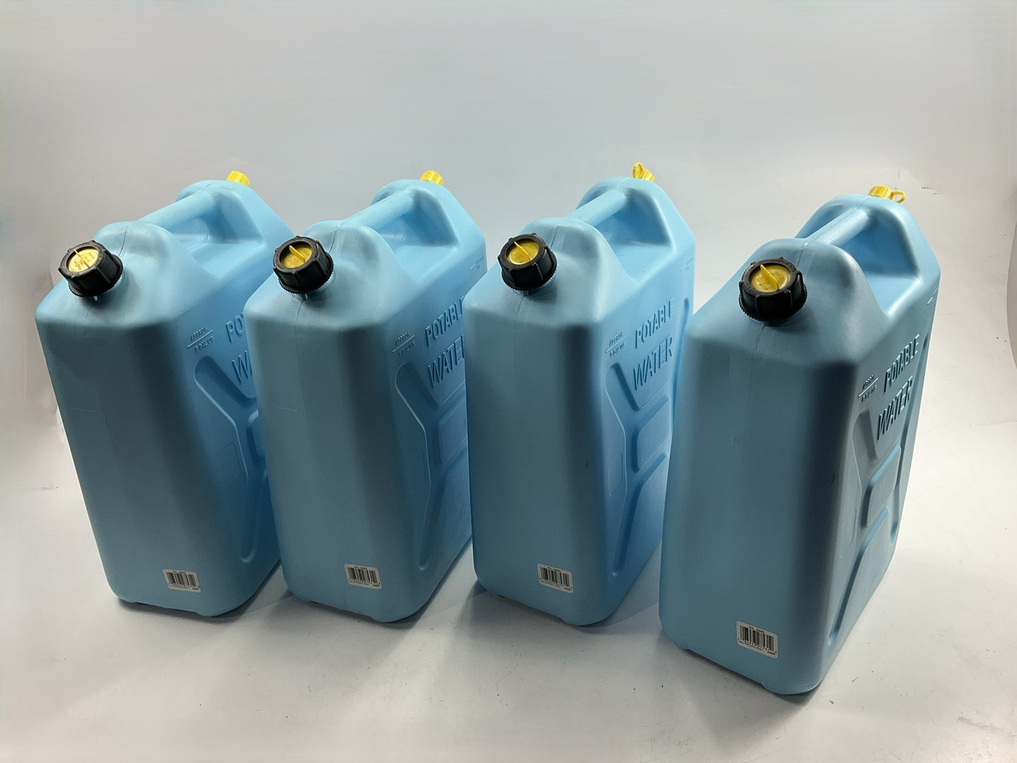 (4) Scepter 04933 Military Style Potable Water Container 5 Gallons Can Jugs