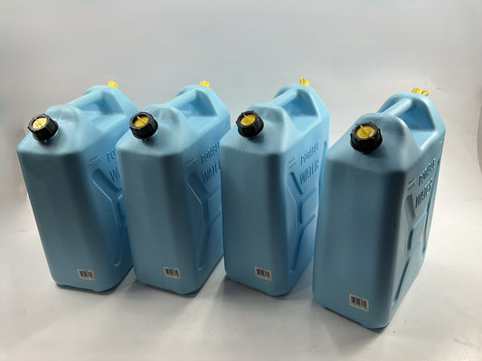 (4) Scepter 04933 Military Style Potable Water Container 5 Gallons Can Jugs