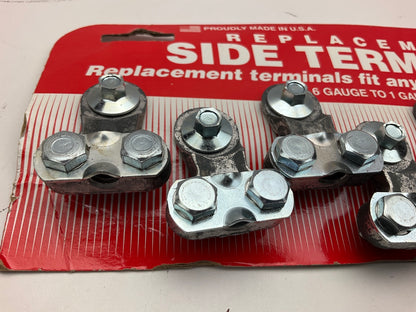 NEW - 06080 Replacement Side Battery Terminals - 6 To 1 Gauge - 8 Pack