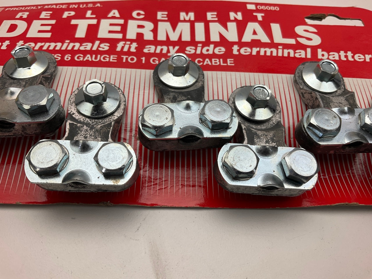 NEW - 06080 Replacement Side Battery Terminals - 6 To 1 Gauge - 8 Pack