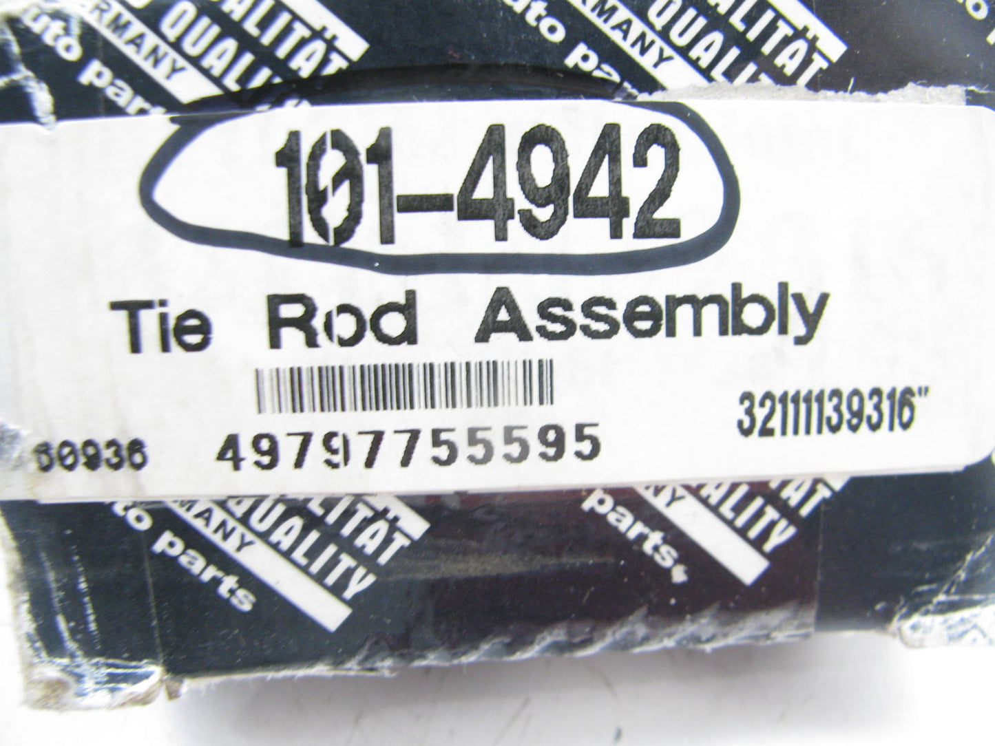NEW - OUT OF BOX 101-4942 Steering Tie Rod End Assembly - Front Right
