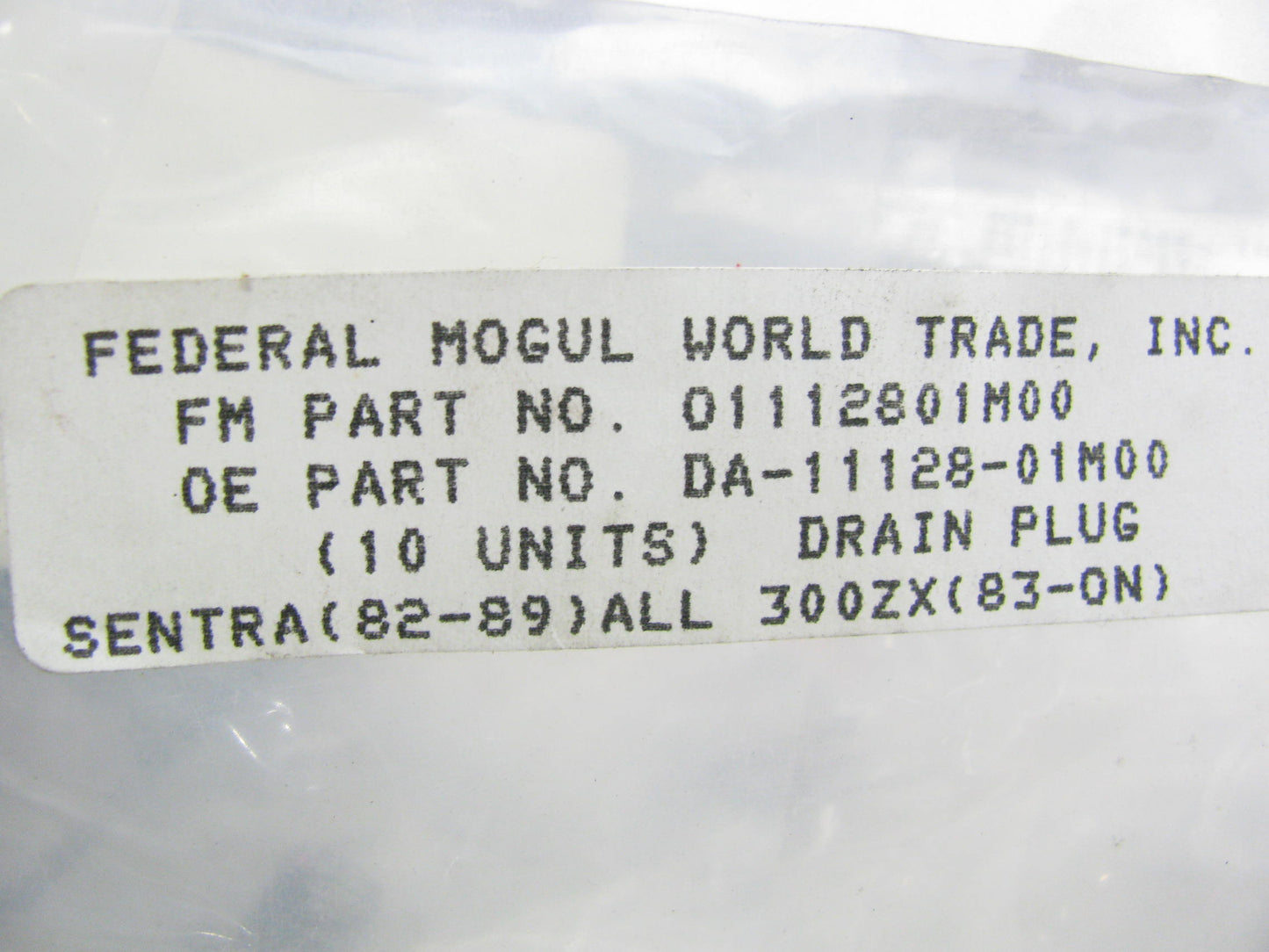(2) NEW - OUT OF BOX - OEM 11128-01M00 Engine Oil Drain Plug M12-1.25 For Nissan