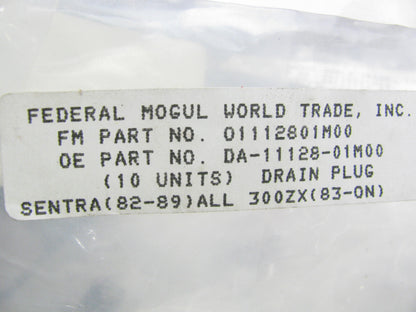 (2) NEW - OUT OF BOX - OEM 11128-01M00 Engine Oil Drain Plug M12-1.25 For Nissan