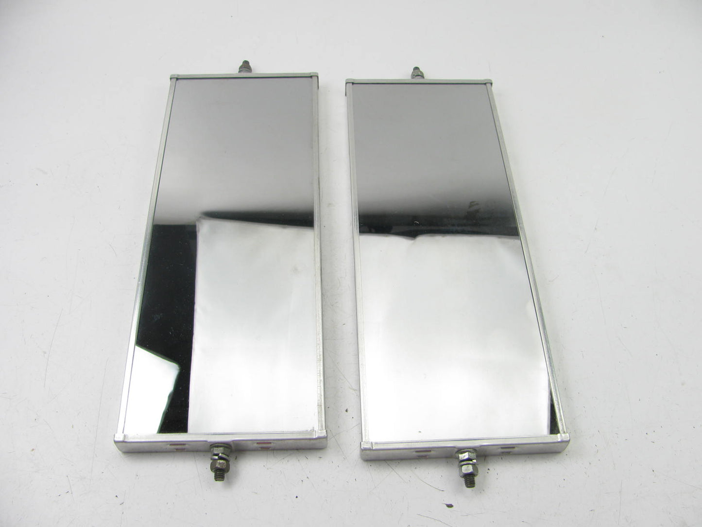 (2) Unboxed Retrac 1152 Aluminum Flat Back 6'' X16''  Thru Rod West Coast  Mirrors