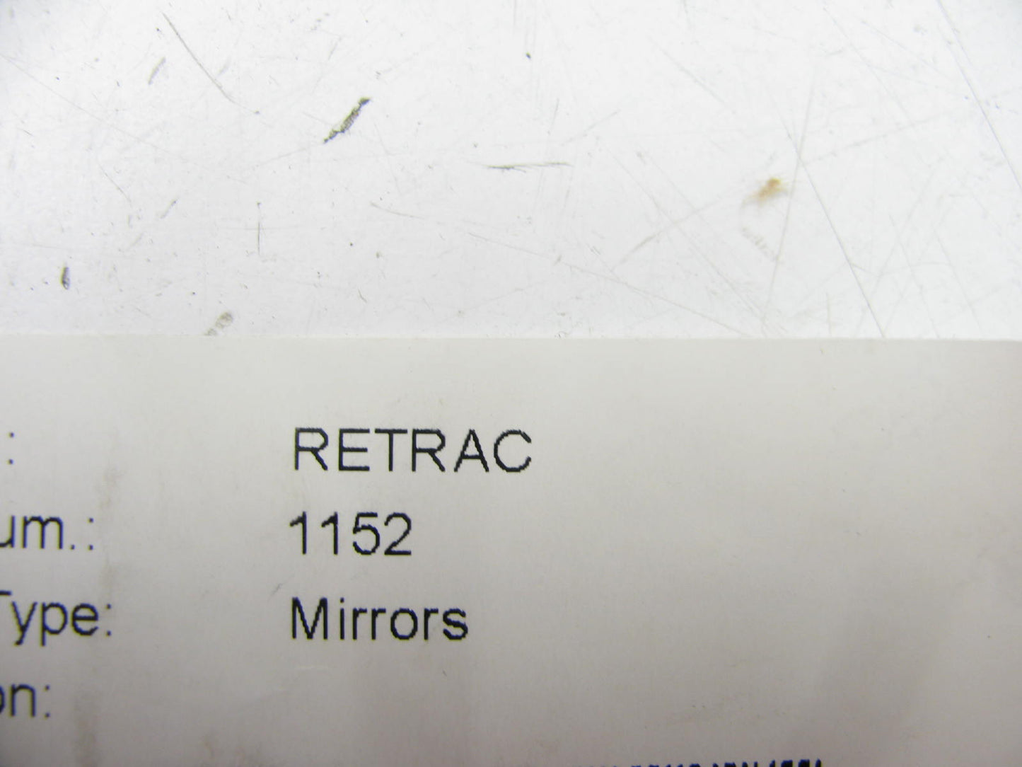 (2) Unboxed Retrac 1152 Aluminum Flat Back 6'' X16''  Thru Rod West Coast  Mirrors