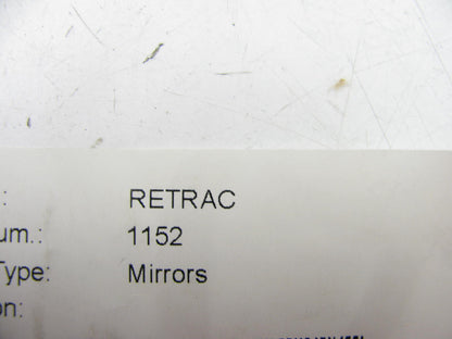 (2) Unboxed Retrac 1152 Aluminum Flat Back 6'' X16''  Thru Rod West Coast  Mirrors