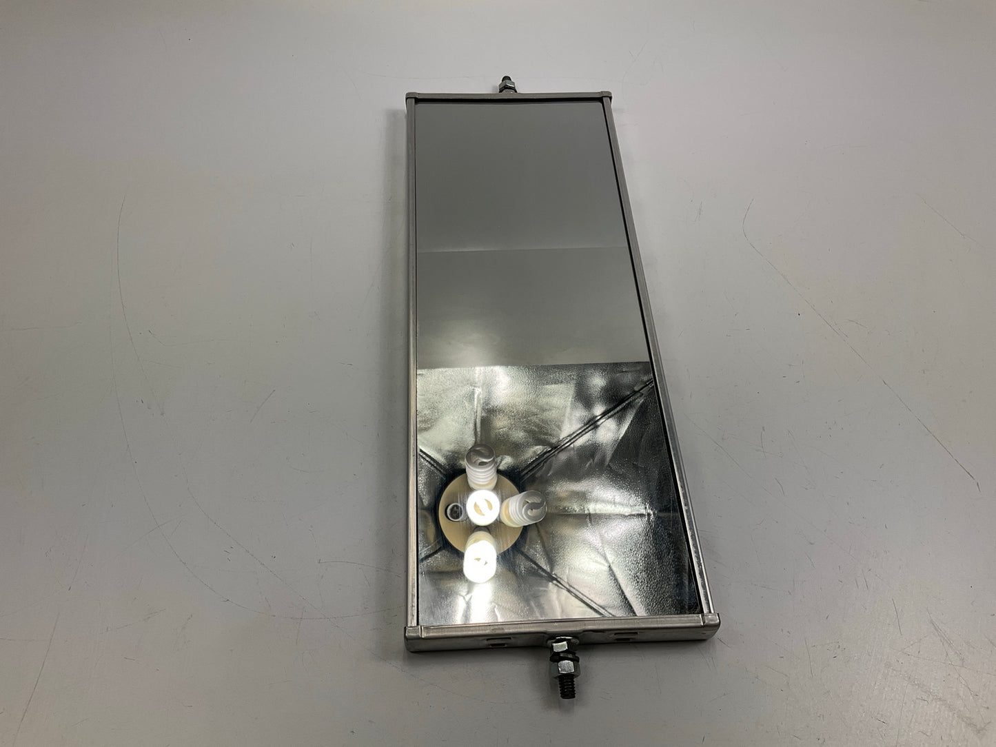 Unboxed Retrac 1152 Aluminum Flat Back 6'' X16'' Rod-Thru West Coast  Mirror