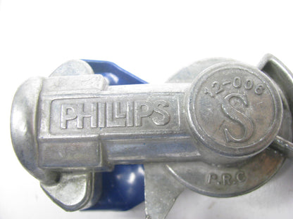 NEW - OUT OF BOX PHILLIPS 12-006 Gladhand Service Straight Blue 1/2'' Pipe Port