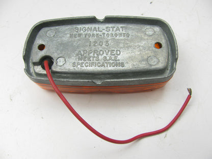 NEW - Out Of Box 1203 Amber Marker Light Rectangular 2 Bulb Clearance Light 12V