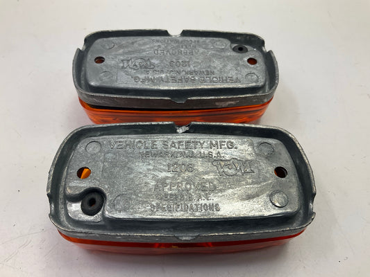 (2) UNBOXED VSM 1203A Amber Marker Clearance Light Incandescent