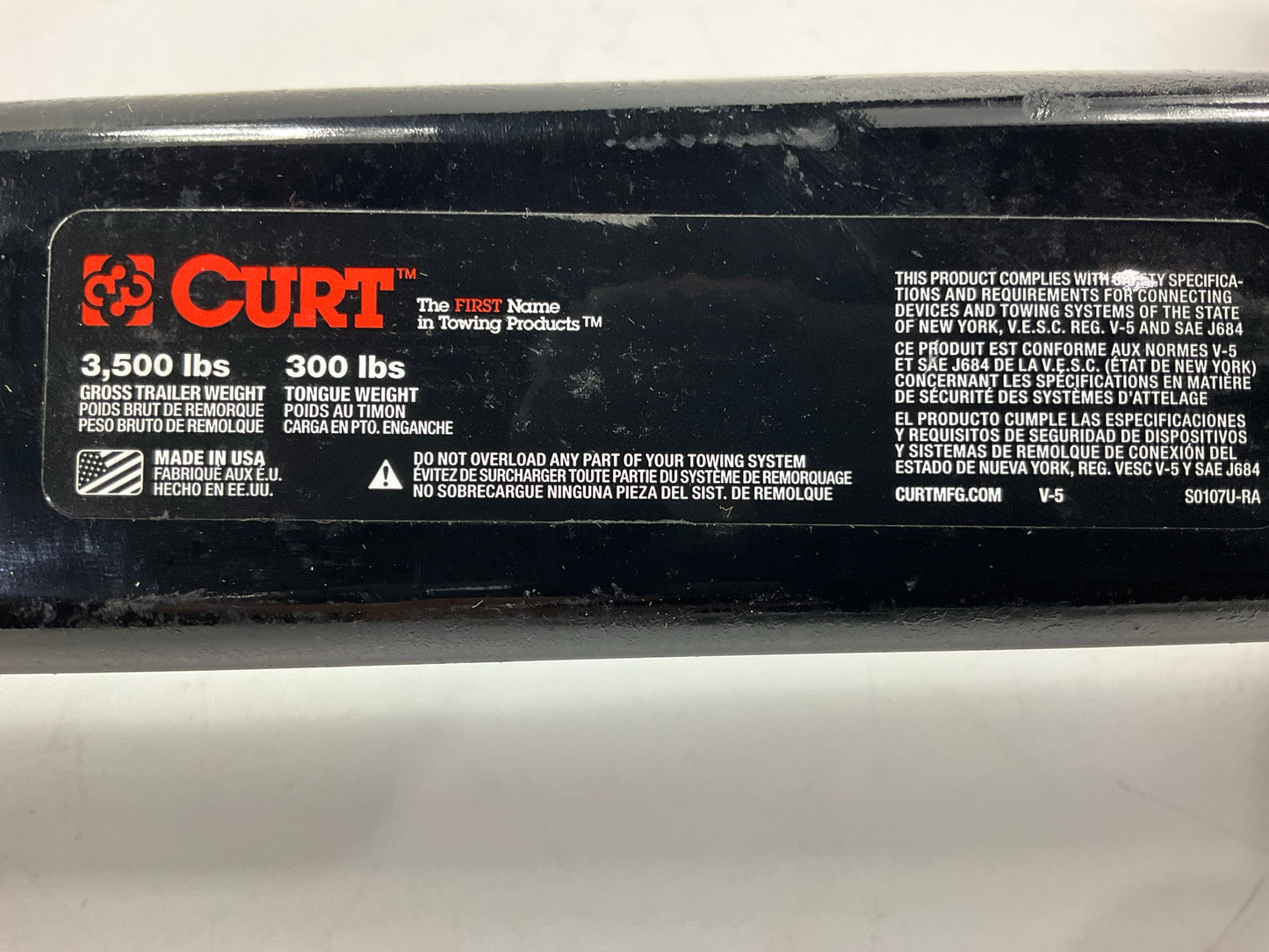 NO HARDWARE - CURT 12051 Class 2 Trailer Hitch, 1-1/4'' Receiver