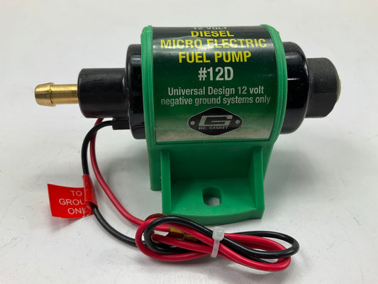 NEW UNBOXED - Mr. Gasket 12D Fuel Pump DIESEL Transfer Pump: 4-7 PSI, 35 GPH