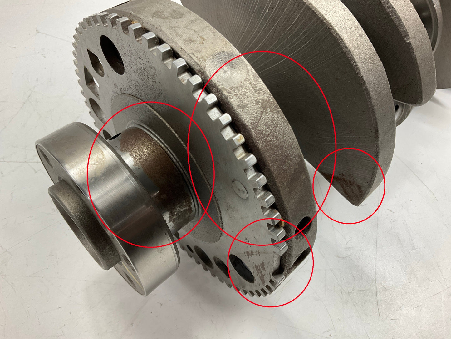 HAS RUST - GM Chevy 5.3L 6.0L 6.2L LS GEN IV 58X Tooth Crankshaft OEM 12552216