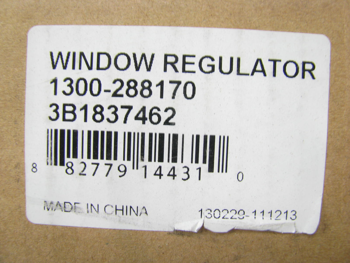 NEW - OUT OF BOX 1300-288170 Window Regulator Front Right 1998-2005 VW Passat