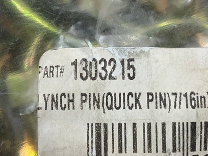 Lynch Pin # 1303215 SAM Snow Plow Shoe Assembly Linch Pin, 7/16'' X 1-3/4''