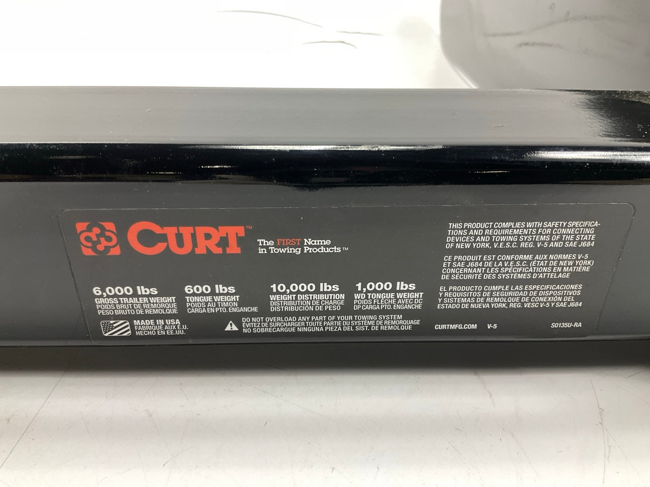 NEW UNBOXED Curt 13040 Class 3 Trailer Hitch, 2'' Receiver 96-20 Express & Savana