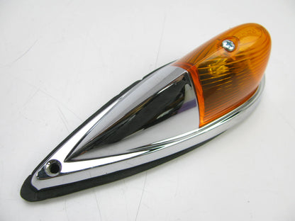 NEW, Unboxed TRUCK-LITE 1312A Chrome Cab Fender Light Lamp W/ Amber Lens