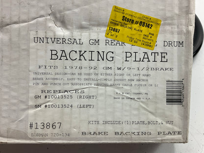 COMES AS SHOWN - UNBOXED Dorman 13867 Rear Brake Backing Plate Dust Shield Cover