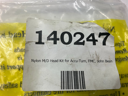 140247 Nylon Mount / Demount Head Kit For Accuturn Early FMC, John Bean, Hofmann