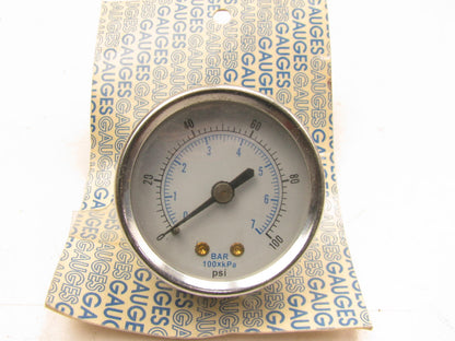 NEW - 1425-368-14-BP Dry Display Gauge 2.0 ST 1/4-BP CBM 100#