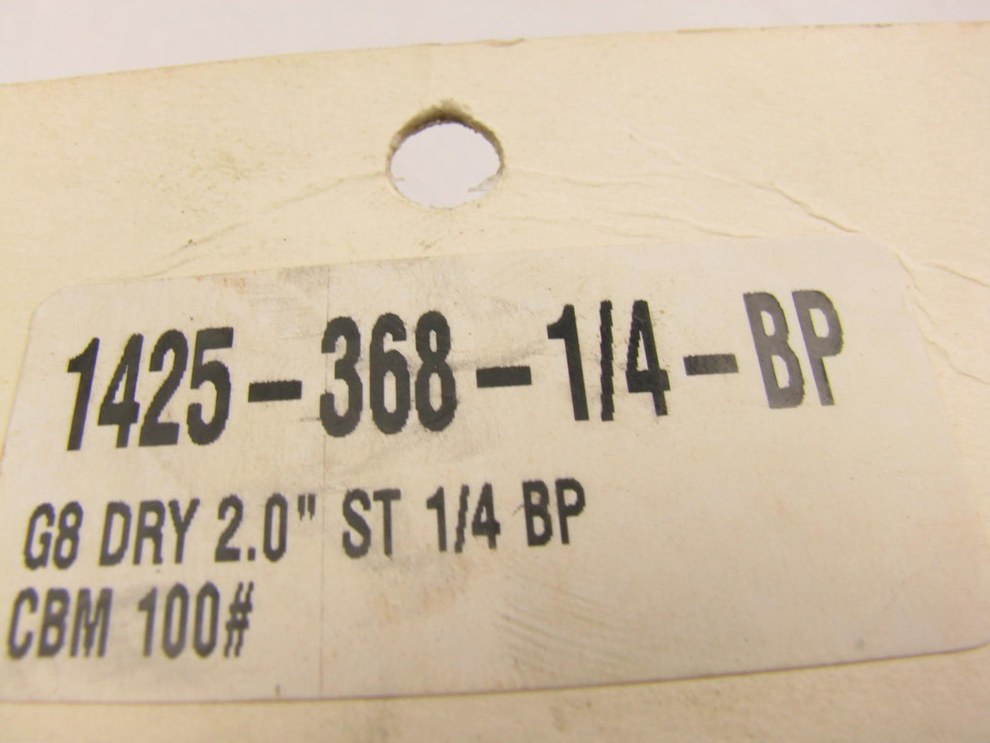 NEW - 1425-368-14-BP Dry Display Gauge 2.0 ST 1/4-BP CBM 100#