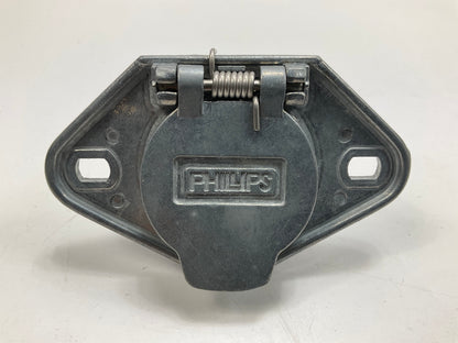 Phillips 15-400 Trailer Socket 4 Pin Wire Insertion Zinc Die-Cast