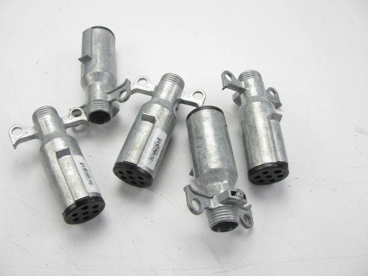 5 PACK - UNBOXED Phillips 15-710 Tractor Trailer Zinc Die Cast Connectors 7-Way