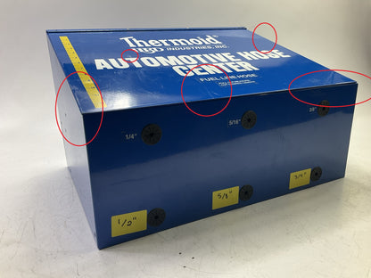 SCRATCHED #1 Thermoid 1600D Metal Automotive Hose Dispenser Cabinet 20''x12''x14''