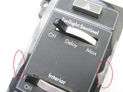 COSMETIC DAMAGE - OEM GM 1640025 Headlight Lamp Hazard Interior Light Switch