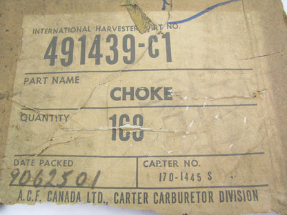 NEW - OUT OF BOX 170-1445 Carburetor Choke Thermostat 79-80 Thermoquad IHC 4-BBL