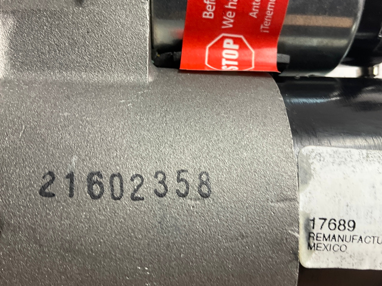 REMAN. Unboxed Prostart 17749 Starter