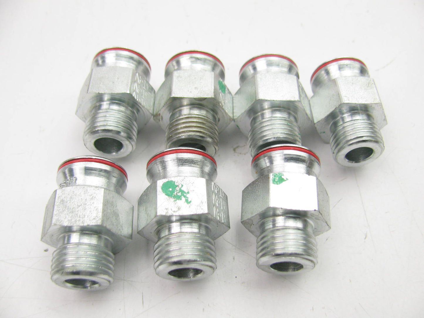 (7) NEW - UNBOXED OEM 179-7002 Straight Hydraulic Adapter For CAT