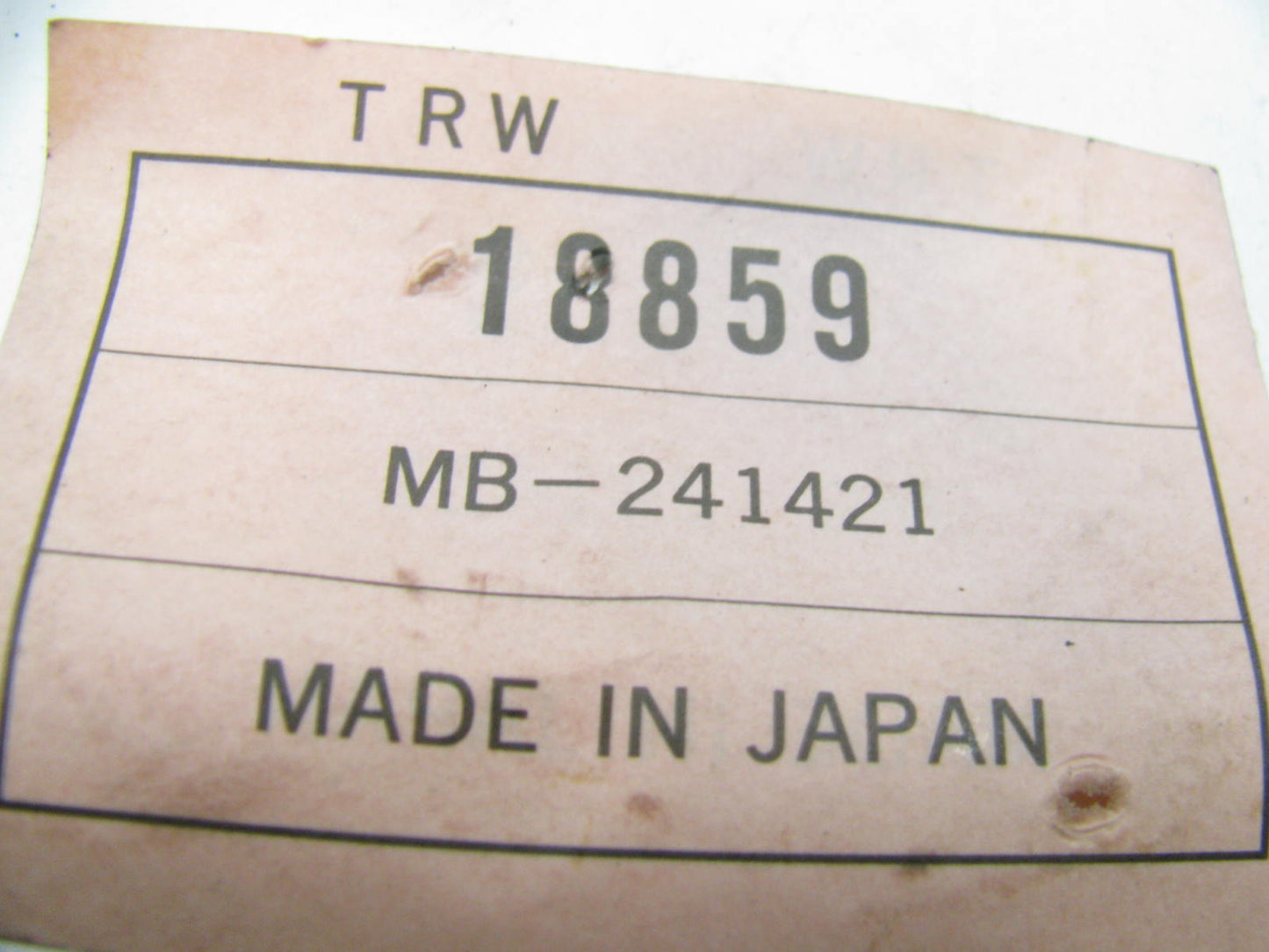 NEW - OUT OF BOX 18859 Steering Idler Arm