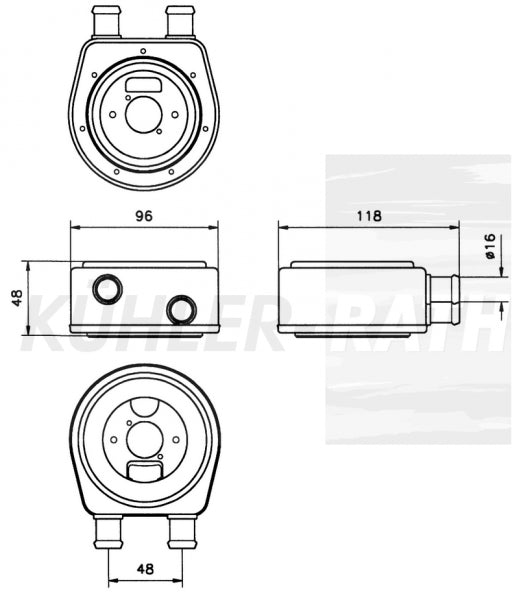 NEW UNBOXED MODINE 1A12355 Oil Cooler Adapter Filter Cooler Plate CASTING # D139