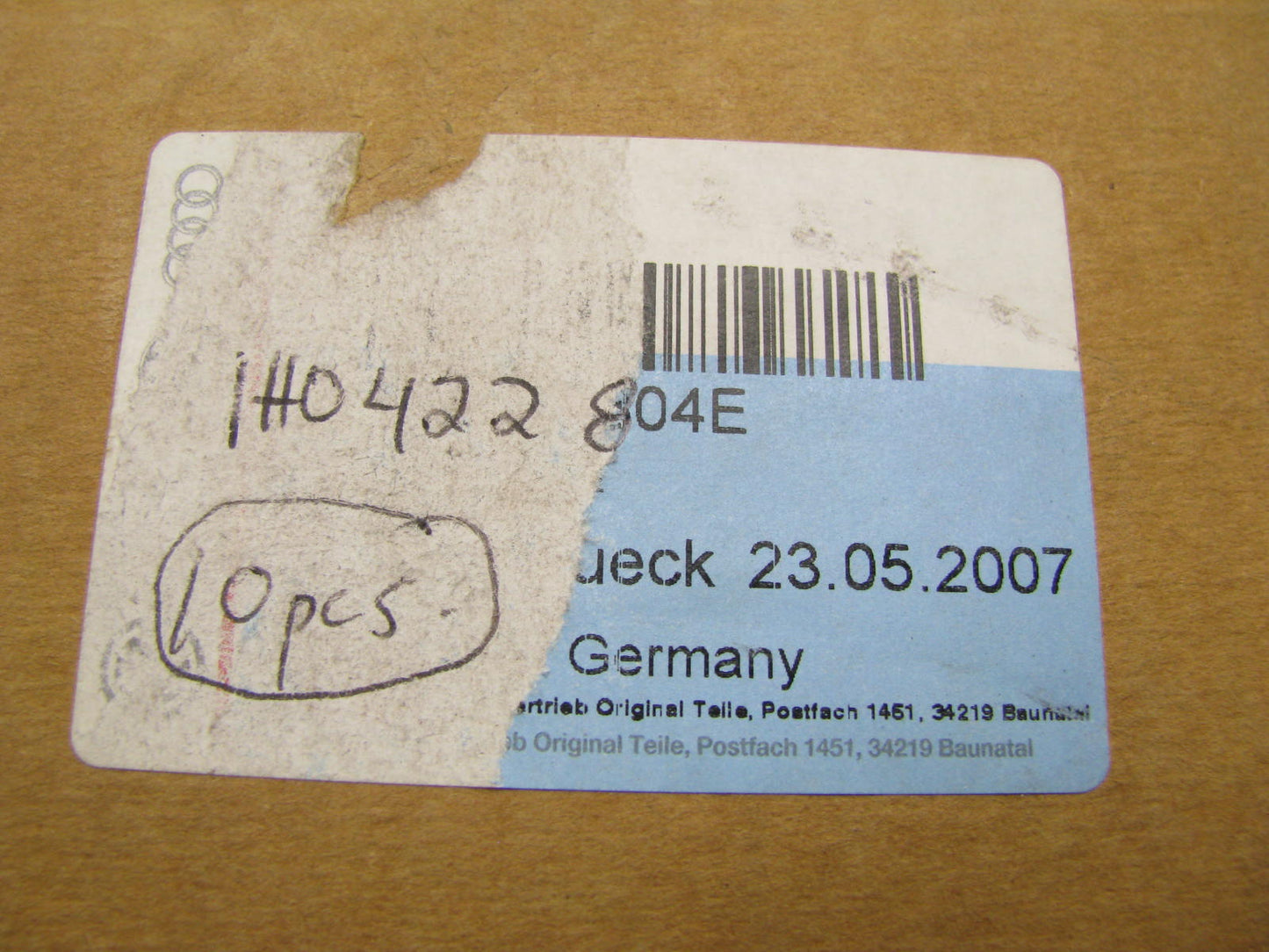 NEW UNBOXED OEM VW  1H0422804E Front Right Steering Tie Rod End