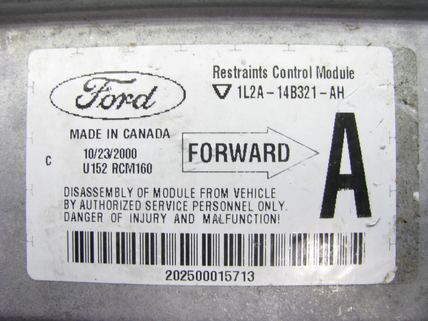 NEW - OUT OF BOX - OEM FORD 1L2A-14B321-AH SRS Control Module 02-03 Explorer