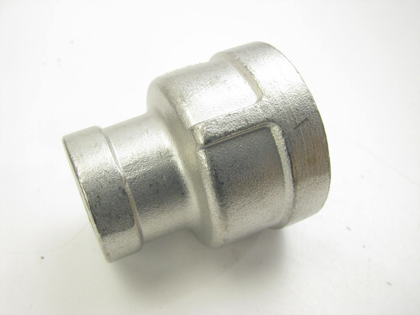 (10) Reducing Coupling: 304 Stainless Steel, 1'' Female NPT X  1/2'' Female NPT